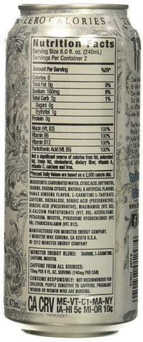 Monster Energy Zero Ultra, 16 fl oz.